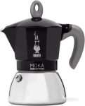 MOKA INDUCCION 6 TAZAS NEGRA