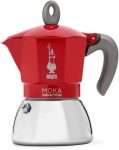 MOKA INDUCCION 6 TAZAS ROJA
