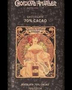 TABLETA CHOCOLATE AMATLLER 70% CACAO